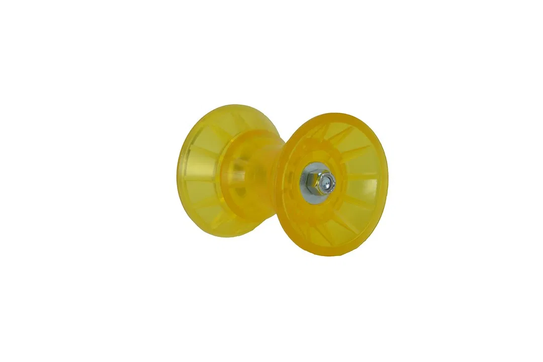 29334 – C.E. SMITH Trailer Boat Roller, Bow Bell 3 Inch Width 4-1/8 Inch Diameter Yellow PVC Single Fits 1/2 Inch Sha...